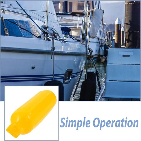 Yacht Inflatable Boat Bumper PVC Protective Ball Thickened Yellow Docking Buffer for Kayak and Large Boats Wave Shock-Absorbing Docking Equipment in Saudi Arabia