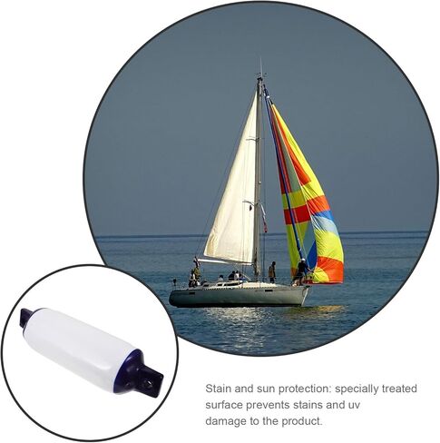 TOYANDONA Inflatable Yacht Protective Ball Boat Docking Bumper PVC Thickened Blue 11cm Diameter X 40cm Length Boat Docking Equipment for Yacht Dock Protection in Saudi Arabia