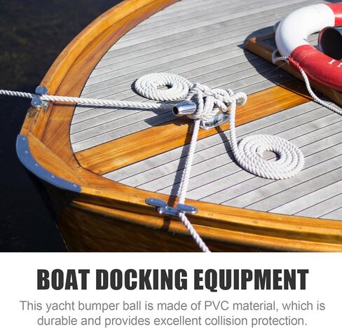 TOYANDONA Inflatable Yacht Protective Ball Boat Docking Bumper PVC Thickened Blue 11cm Diameter X 40cm Length Boat Docking Equipment for Yacht Dock Protection in Saudi Arabia
