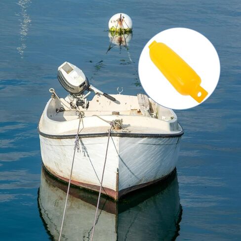 UPKOCH Inflatable Yacht Docking Bumper Boat Protective Ball PVC Thickened Boat Bumper Pad for Kayak and Yacht Docking Protection Yellow 11x40cm in Saudi Arabia