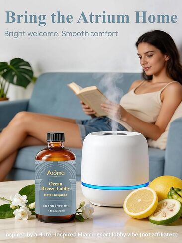Ocean Breeze Lobby — a Hotel-Inspired Fragrance Oil that Feels Like a Coastal Resort Lobby, Hotel Diffuser Oil for Home Fragrance Oil for Ultrasonic and Waterless Diffusers and Crafting in Saudi Arabia