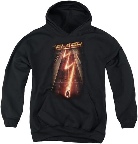 Popfunk The Flash TV Series Logo Youth Kids Boys Hoodie & Stickers, Red in Kuwait