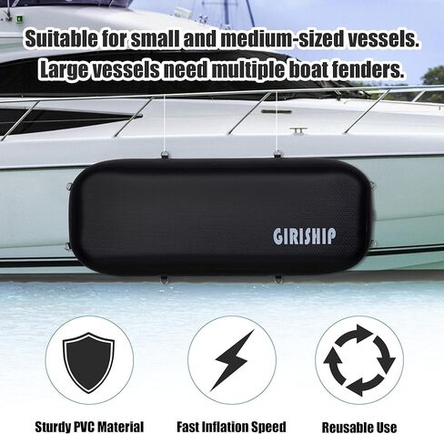 مصدات القوارب القابلة للنفخ بطول 6/10أقدام، مصدات القوارب شديدة التحمل لرسو السفن، مصدات مصدات الرصيف لليخوت، قارب الصيد، جت سكي، قارب عائم in Kuwait