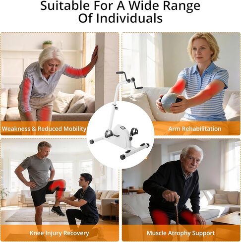 دراجة تمارين دواسة الذراع والساق والذراع والساق والركبة، معدات لياقة بدنية قابلة للتعديل لكبار السن وتمارين القلب in Kuwait