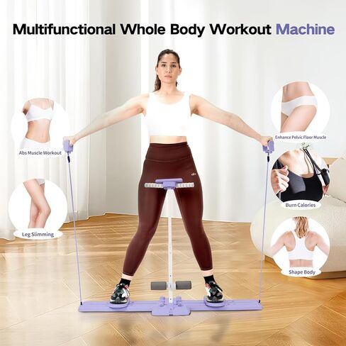 KESHWELL Ab Machine,Thigh Leg Exerciser,Sit Up Exercise Equipment for Man & Women,Pelvic Floor Exercise Devices for Home,Multifunctional Workout Equipment with Resistance Bands for Weight Loss in Kuwait