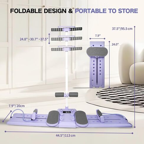 KESHWELL Ab Machine,Thigh Leg Exerciser,Sit Up Exercise Equipment for Man & Women,Pelvic Floor Exercise Devices for Home,Multifunctional Workout Equipment with Resistance Bands for Weight Loss in Kuwait