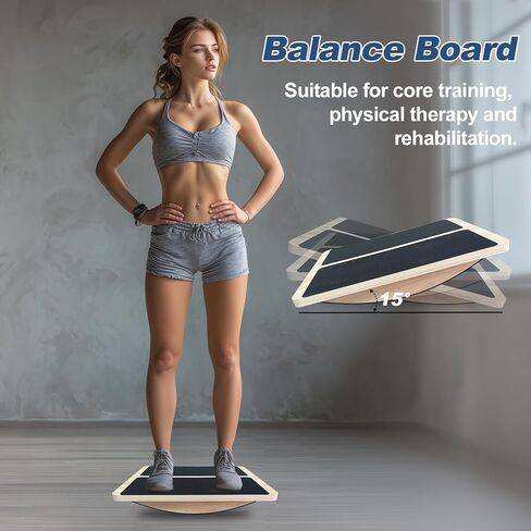 لوح خشبي مائل قابل للتعديل للقدم لتمديد الساق، سعة 440 رطل، ألواح قطيفة متوازنة للكاحل وتمتد للركبة والساقين، معدات اللياقة البدنية للتمرين على شكل إسفين والقرفصاء (لوحة التوازن) in Kuwait