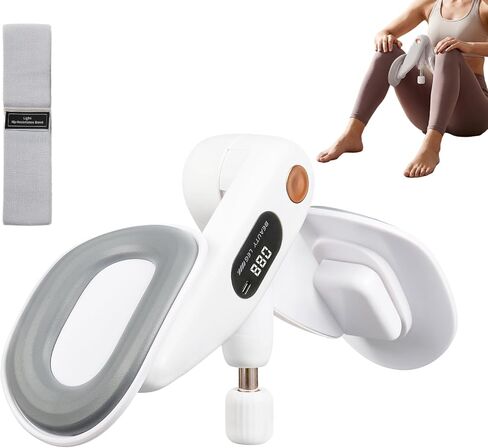 Inner Thigh & Pelvic Floor Trainer for Women, Adjustable Hip Toner with LED Counter, Compact Kegel Exercise Device for Home, Office & Postpartum in Kuwait