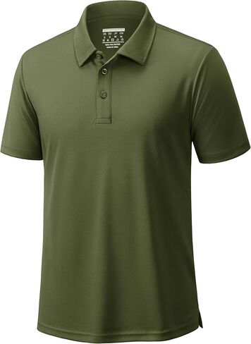 Mens Polo Shirts Performance Short Sleeve Dry Fit Moisture Wicking Collared Men's Golf T-Shirt Athletic in Kuwait