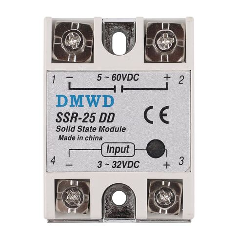 SSR-40DD Solid State Relay DC to DC (Input 3-32V DC Output 5-60V DC) 2 PCS Single Phase in Saudi Arabia