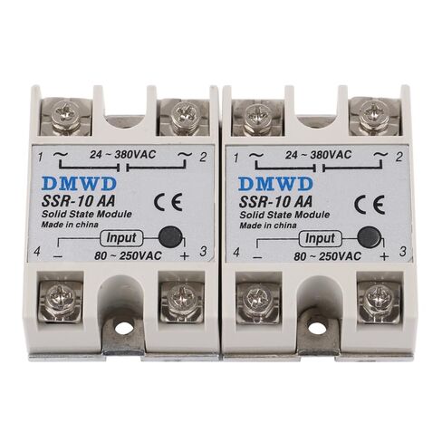SSR-40DD Solid State Relay DC to DC (Input 3-32V DC Output 5-60V DC) 2 PCS Single Phase in Saudi Arabia
