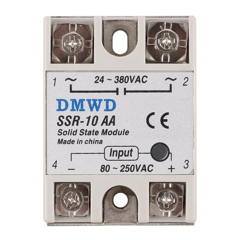 SSR-40DD Solid State Relay DC to DC (Input 3-32V DC Output 5-60V DC) 2 PCS Single Phase in Saudi Arabia
