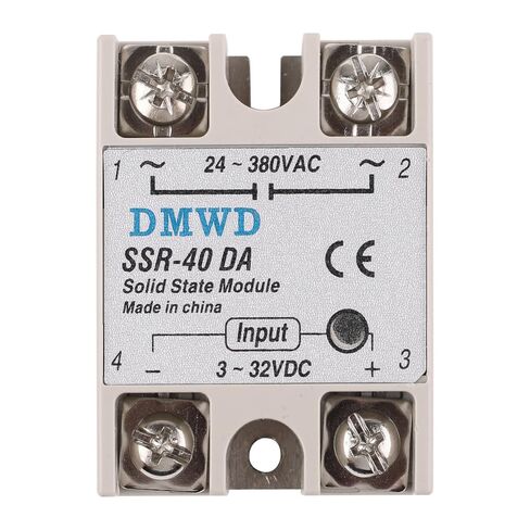 SSR-40DD Solid State Relay DC to DC (Input 3-32V DC Output 5-60V DC) 2 PCS Single Phase in Saudi Arabia
