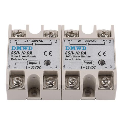 SSR-40DD Solid State Relay DC to DC (Input 3-32V DC Output 5-60V DC) 2 PCS Single Phase in Saudi Arabia