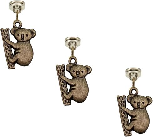 Silver Hinge Head Home Decoration Koala,Magnetic Hinge Dropper Hanging,Magnetic Hinge Head Toppers,Door Hinge Pin Topper (Silver) in Kuwait
