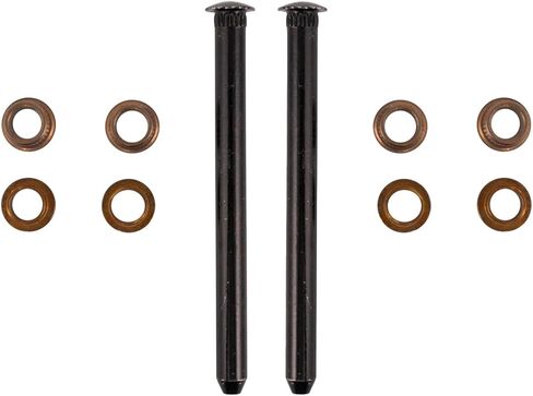 TRQ Door Hinge Pin Bushing Kit with 2 Pins & 8 Bushings for Century Blazer C10 Corvette Impala Cutlass in Saudi Arabia