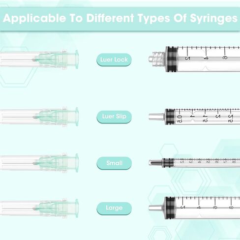إبرة قفل لور 32 جيجا 1/2 بوصة مع غطاء - إبر 32 جرام للاستعمال مرة واحدة لإعادة التعبئة الدقيقة للمواد اللاصقة والأحبار والمواد اللاصقة، معقمة مغلفة بشكل فردي، صندوق مكون من 100 قطعة in Kuwait