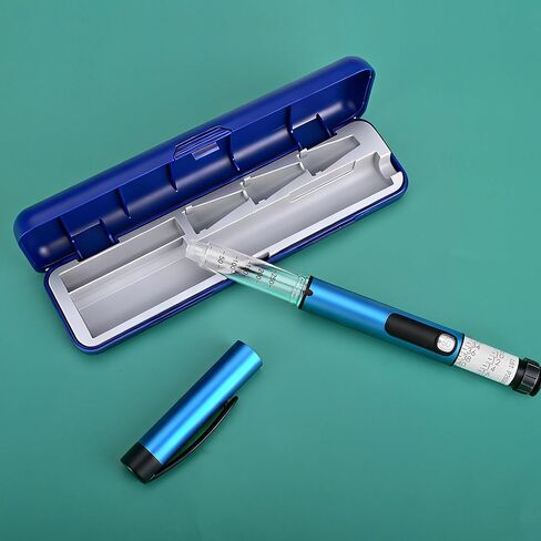 60 Unit Reusable Pen Injector Device with Adjustable Dose Dial Compatible,Clear Scale Design and Protect Case in Kuwait