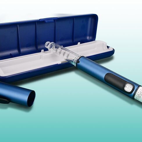 60 Unit Reusable Pen Injector Device with Adjustable Dose Dial Compatible,Clear Scale Design and Protect Case in Kuwait