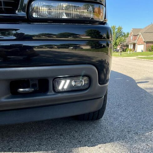LED LED FOG Light مع DRL متوافق مع 1999-2002 Chevy Silverado 1500 2500 ، 2000-2001 Silverado 3500 ، 2000-2006 CHEVROLET Suburban Tahoe POMPER LIGHTS in Kuwait