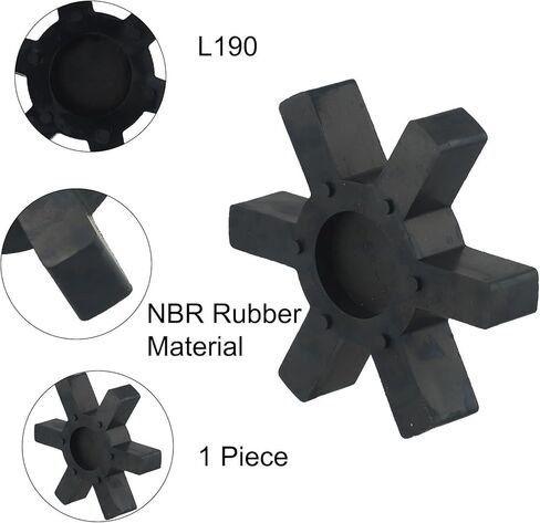 L190 إدراج مطاطي مرن لاقتران Lovejoy L-Jaw متوافق مع TB Woods يوريتان مركز مقرنة الفك لمحركات الآلات ونقل الطاقة الناقل in Kuwait