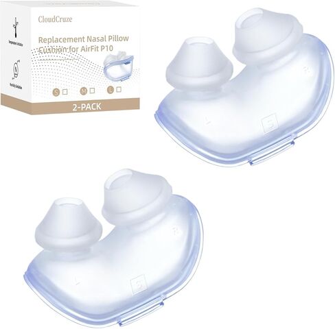 3 Packs Replacement Nasal Pillow Cushion for ResMed AirFit P10, Ultra-Soft Silicone, Better Sealing, Minimize Leakage, Reduce Pressure Points, CPAP Supplies Accessories, Size Small in Kuwait