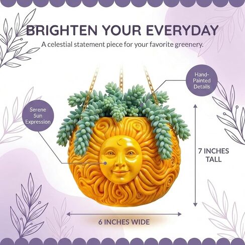 متعة وفريدة من نوعها من أشعة الشمس معلقة زارع سماوي ملتوية لعشاق النباتات - سلة زهرة في الهواء الطلق في الهواء الطلق للعصارة والنباتات الصغيرة - زخرفة حديقة الفناء in Kuwait