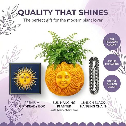 متعة وفريدة من نوعها من أشعة الشمس معلقة زارع سماوي ملتوية لعشاق النباتات - سلة زهرة في الهواء الطلق في الهواء الطلق للعصارة والنباتات الصغيرة - زخرفة حديقة الفناء in Kuwait