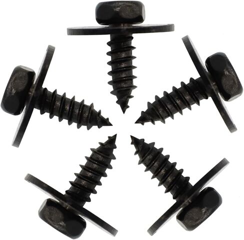 Genuine 40x Black Metal Hex Bolts with Washer and U-Nut Speed Fastener clips set For BMW OEM Genuine Replacement in Saudi Arabia