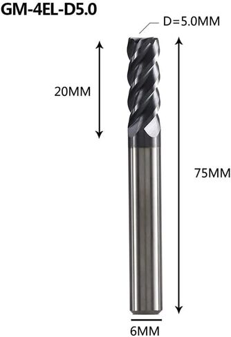 1pcs 4 Flutes Carbide End Mill D4-D20 CNC Wood Router Bits 1-20mm Cutting Diameter Tungsten Steel Milling Cutter Tool in Saudi Arabia