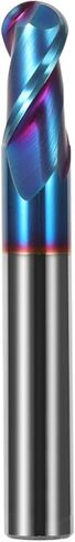Carbide End Mill 2 Flute HRC65 Ball Nose End Mill R0.5-R6 50L 75L 100L Milling Cutter Alloy Coating Tungsten Steel Tool CNC Maching End Mills in Saudi Arabia