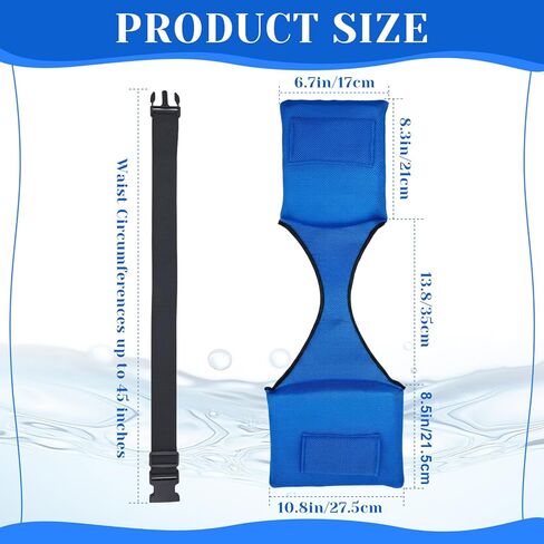 حزام التعويم في المياه العميقة وممارسة التمارين الرياضية سرج الماء مع حزام قابل للإزالة وحزام السباحة ومعدات التمارين المائية للمساعدة في اللياقة البدنية والتدريب على السباحة in Kuwait