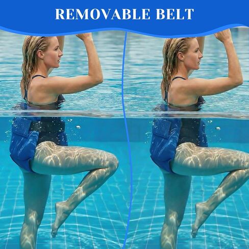 حزام التعويم في المياه العميقة وممارسة التمارين الرياضية سرج الماء مع حزام قابل للإزالة وحزام السباحة ومعدات التمارين المائية للمساعدة في اللياقة البدنية والتدريب على السباحة in Kuwait