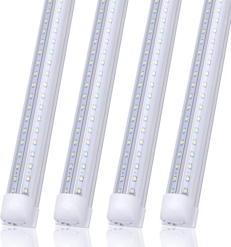 مصباح LED متكامل على شكل 4FT 36 وات، مكافئ 80 وات، غطاء شفاف لإضاءة متجر T8، أبيض بارد 6000 ك، AC85-265V، حزمة مصابيح باب تبريد LED مكونة من 25 قطعة in Kuwait