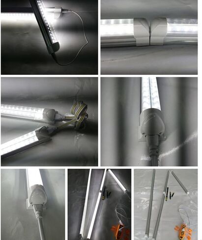 مصباح LED متكامل على شكل 4FT 36 وات، مكافئ 80 وات، غطاء شفاف لإضاءة متجر T8، أبيض بارد 6000 ك، AC85-265V، حزمة مصابيح باب تبريد LED مكونة من 25 قطعة in Kuwait