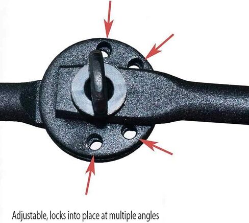 Padded Metal 3" Standard Guitar Hanger, Adjustable – Slatwall and Pegboard Mount Display – Acoustic and Electric Guitar Holder (Quantity 10) (10, Black) in Kuwait