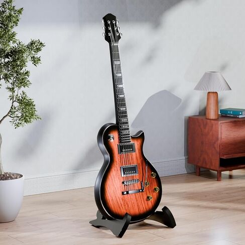 DIDA Portable Travel Guitar Stand, Lightweight Stable A- Frame Plastic Guitar Stand Holder for Acoustic, Electric Guitars, Ukulele, Foldable Guitar Stand Floor, Single Guitar Holder (Black) in Saudi Arabia