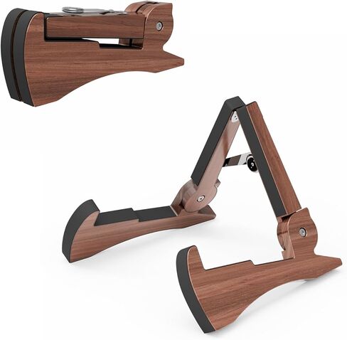 DIDA Portable Travel Guitar Stand, Lightweight Stable A- Frame Plastic Guitar Stand Holder for Acoustic, Electric Guitars, Ukulele, Foldable Guitar Stand Floor, Single Guitar Holder (Black) in Saudi Arabia