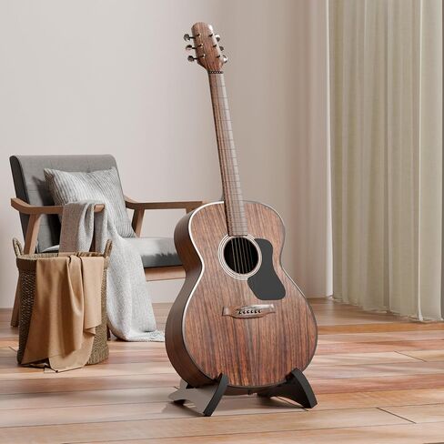 DIDA Portable Travel Guitar Stand, Lightweight Stable A- Frame Plastic Guitar Stand Holder for Acoustic, Electric Guitars, Ukulele, Foldable Guitar Stand Floor, Single Guitar Holder (Black) in Saudi Arabia