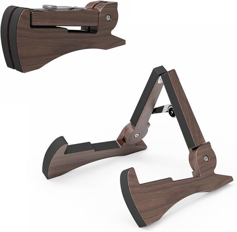DIDA Portable Travel Guitar Stand, Lightweight Stable A- Frame Plastic Guitar Stand Holder for Acoustic, Electric Guitars, Ukulele, Foldable Guitar Stand Floor, Single Guitar Holder (Black) in Saudi Arabia