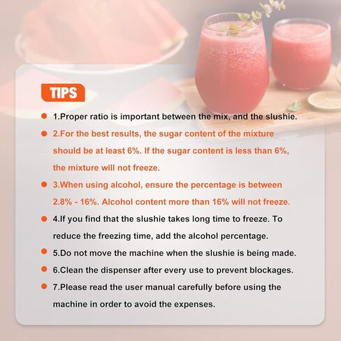 آلة Slushie لا تحتاج إلى ثلج، تنظيف تلقائي، آلة Slushy للمنزل، صانع مشروبات مجمدة سريعة 220 وات مع 6 برامج معدة مسبقًا للمارجريتا والفرابيه ومخفوق الحليب والمزيد، شاشة LED، أسود، 88oz in Kuwait