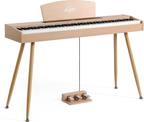 AiJoy مطرقة لوحة مفاتيح البيانو الرقمية مرجحة 88 مفتاحًا، بيانو كهربائي كامل الحجم للمبتدئين، مع شاشة LCD ودواسة ثلاثية، يدعم USB-MIDI/الاتصال اللاسلكي، ADP-50 in Kuwait