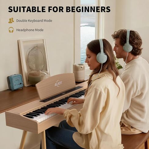 AiJoy مطرقة لوحة مفاتيح البيانو الرقمية مرجحة 88 مفتاحًا، بيانو كهربائي كامل الحجم للمبتدئين، مع شاشة LCD ودواسة ثلاثية، يدعم USB-MIDI/الاتصال اللاسلكي، ADP-50 in Kuwait
