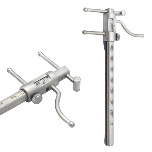 Dental Orthodontic VDO Gauge – Apollo Venus Orthodontic Measuring Gauge for Vertical Dimension of Occlusion, Endodontic & Dental Assessment Tool 20mm to 100mm with Storage Bag in Kuwait