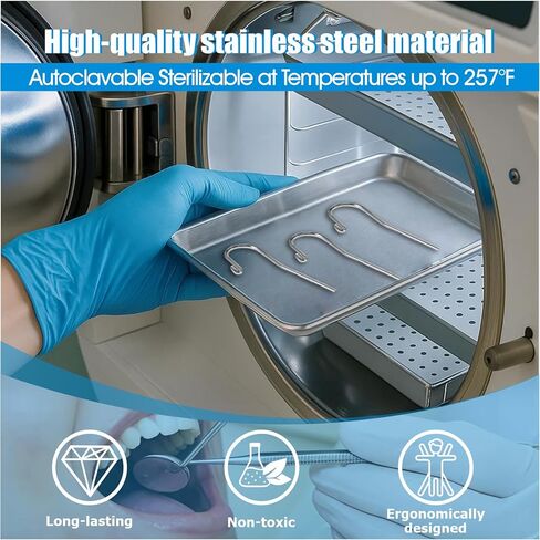 Dental Lip Hooks for Apex Locator Model – Endodontic Training & Oral Measurement Accessories, Teaching Practice Tool Parts, 20 Pcs in Kuwait