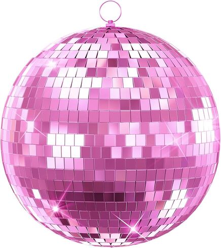 Large Silver Mirror Disco Ball, 12/16/20 Inches Hanging Design - Wedding Party Club DJ Stage Event Decoration (Silver, 20 Inches) in Saudi Arabia