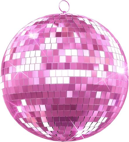 Large Silver Mirror Disco Ball, 12/16/20 Inches Hanging Design - Wedding Party Club DJ Stage Event Decoration (Silver, 20 Inches) in Saudi Arabia