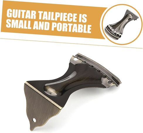 Tailpiece for Guitar Easy to Install Replacement Part for Enhanced Tone Volume Sustain Upgrade for Acoustic Electric Instruments in Saudi Arabia