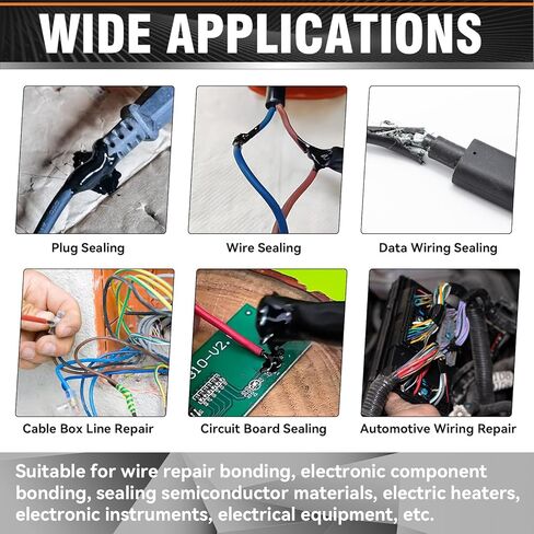 Liquid Electrical Tape - Waterproofing Insulating Electrical Glue, Quick-Drying Wire Glue, Temperature Resistant, Used for Outdoor Indoor Wires, Electronic Components & Electrical Equipment (125ml) in Kuwait