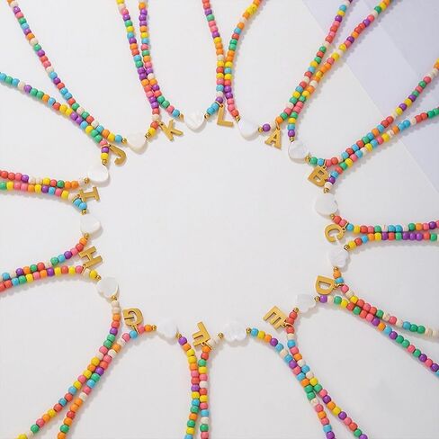 Initial Necklace for Girls Choker Necklace for Women Heart Necklace for Teen Girls Valentine's Day Gifts for Her in Kuwait